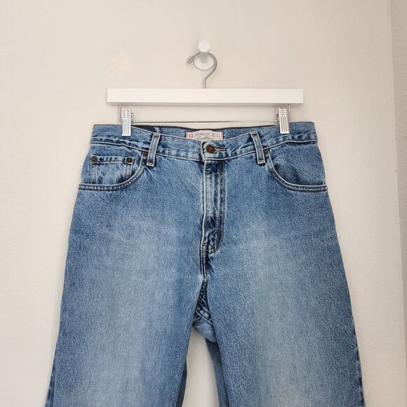 Vintage Y2K Levi Strauss Signature Relaxed Fit High Rise Straight Leg Jeans - Picture 4 of 10